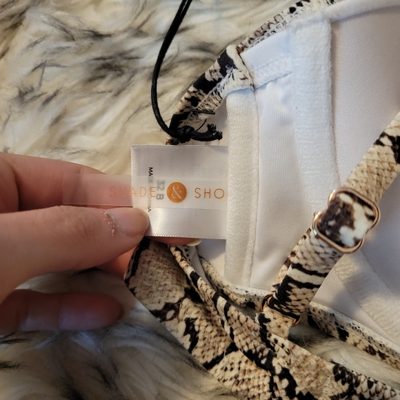 Shade & Shore Snake Skin Bikini Top 32B - Picture 6 of 6